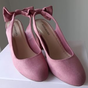 Gorgeous Microsuede Pink Flirty Heels